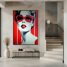 Art Prints of Lady In Red