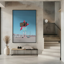 Art Prints of Roy's Motel Cafe Retro Sign