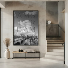 Art Prints of AMSTERDAM Magere Brug | Text &amp; Skyline