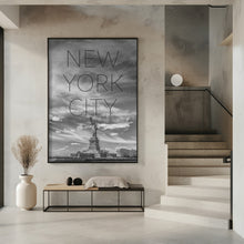 Art Prints of NYC Statue of Liberty | Text &amp; Skyline