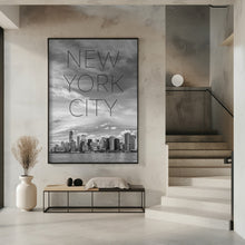 Art Prints of NYC Lower Manhattan &amp; Hudson River | Text &amp; Skyline