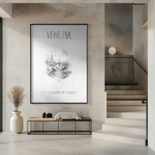 Art Prints of Coordinates VENICE Grand Canal | monochrome watercolor