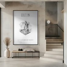 Art Prints of Coordinates BERLIN | monochrome watercolor