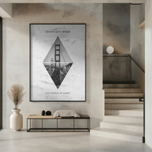 Art Prints of Coordinates SAN FRANCISCO Golden Gate Bridge