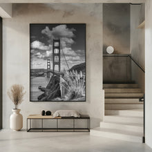 Art Prints of SAN FRANCISCO Golden Gate Bridge - monochrome