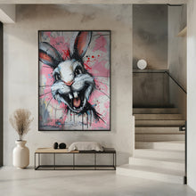 Art Prints of Creepy laughing bunny