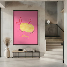 Art Prints of Lemons in Pink