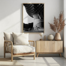 Art Prints of climbing over parasol