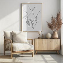 Art Prints of Holding Hands Lines