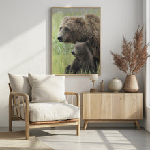 Art Prints of Momma Bear and Cub Portrait