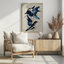 Canvas Art Print Blue Birds