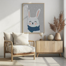 Canvas Art Print Snow Bunny