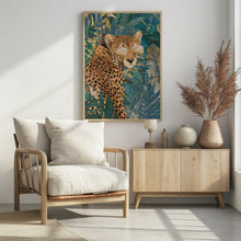 Canvas Art Print Rockstar cheetah in the jungle