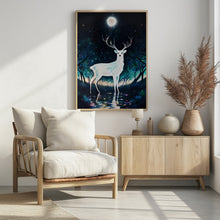 Canvas Art Print Paint Deer