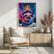 Canvas Art Print COLORFUL ASTRONAUT