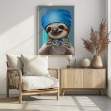 Canvas Art Print SLOTH WITH GOGGLES