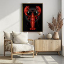 Canvas Art Print cool lobster