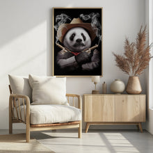 Canvas Art Print panda crossgun