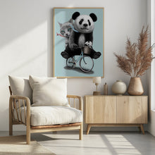 Canvas Art Print best friends go riding