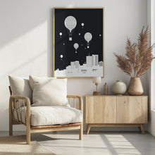 Art Prints of Balloons and the city