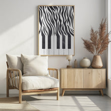 Art Prints of Zebra Piano Black and White