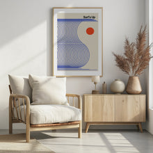 Art Prints of Surf's Up Biscuit Blue