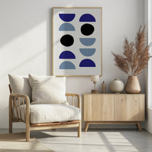 Art Prints of Blue Shapes 2