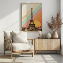 Art Prints of Eiffel Tower Rainbow