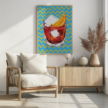 Art Prints of Negroni Blue