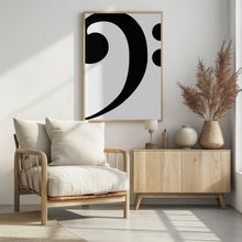 Art Prints of Big bass clef 1