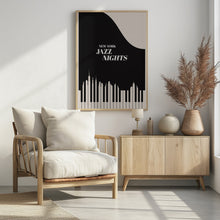 Art Prints of Jazz Nights Nyc   Black