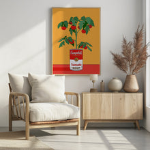 Art Prints of Campbells Soup Tomato Plant Retro Illustration