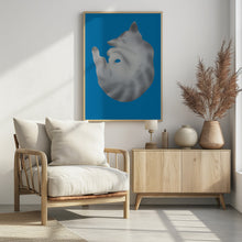 Art Prints of Silver cat portrait