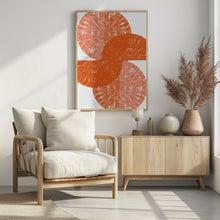 Art Prints of Orange Circle Fans 1