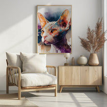 Art Prints of Cat watercolor painting animal