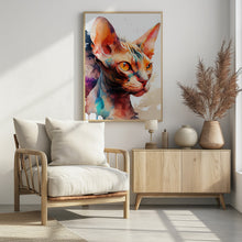 Art Prints of Cat watercolor painting animal