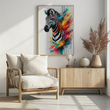 Art Prints of Colorful Zebra