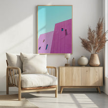 Art Prints of Saguaro Hotel Pink Building Walls