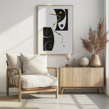 Art Prints of Black &amp; White Abstract No. 2 | gold