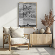 Art Prints of PARIS Eiffel Tower | Text &amp; Skyline