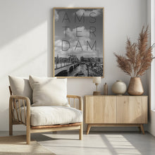 Art Prints of AMSTERDAM Magere Brug | Text &amp; Skyline