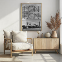 Art Prints of LONDON Westminster Bridge | Text &amp; Skyline