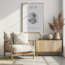 Art Prints of Coordinates BERLIN | monochrome watercolor