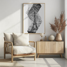 Art Prints of Coordinates PARIS Eiffel Tower | monochrome