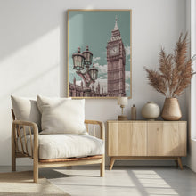 Art Prints of LONDON Elizabeth Tower | urban vintage style