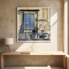 Art Prints of Old Window and Bicycle