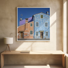 Art Prints of The small house color dog