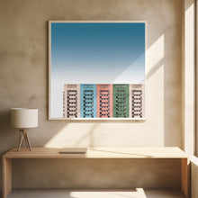 Art Prints of Colored buildings