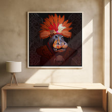 Canvas Art Print Hippo Borneo Ethnic