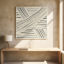 Art Prints of Grey diagonal stripe pattern